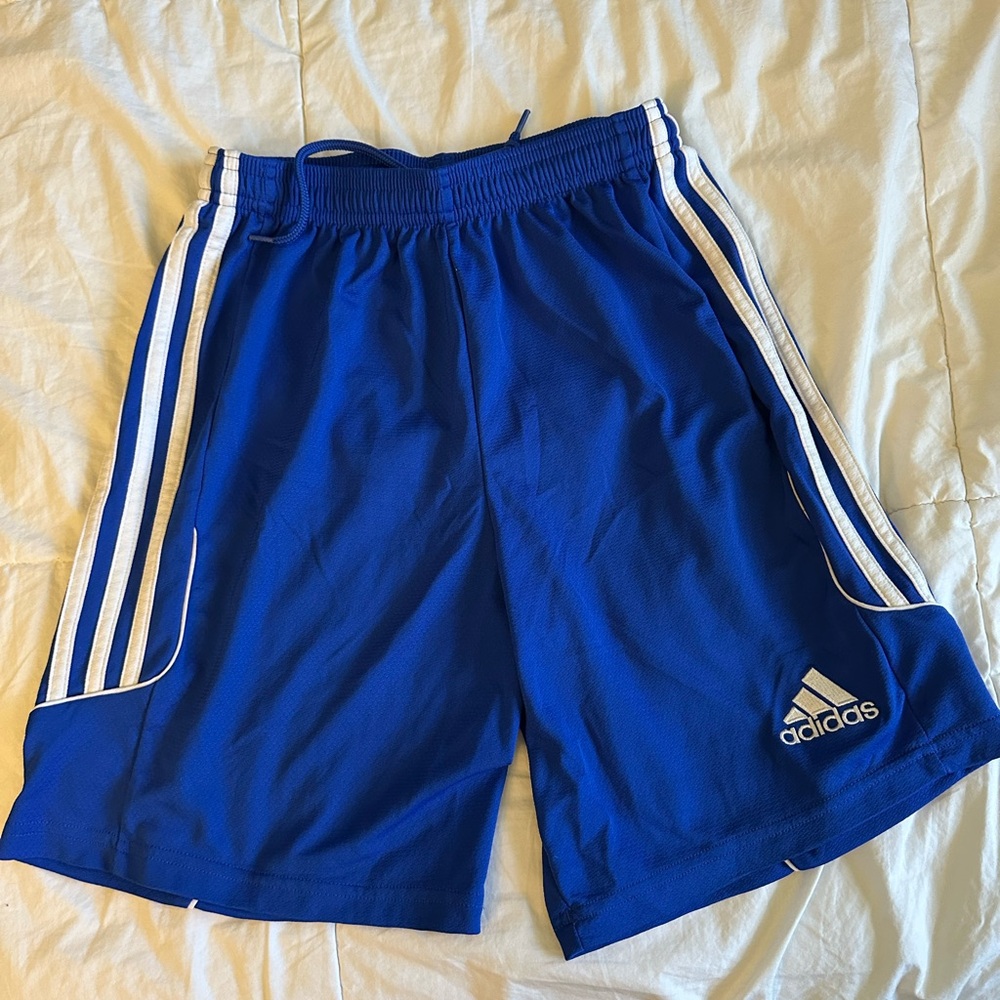 Adidas Youth XL Blue Athletic Shorts